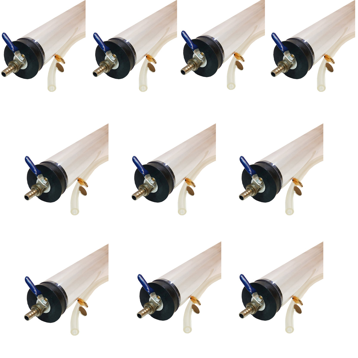 Coin and Feather with Plastic Tube and Valve, Case of 10