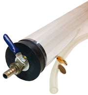 Coin and Feather with Plastic Tube and Valve