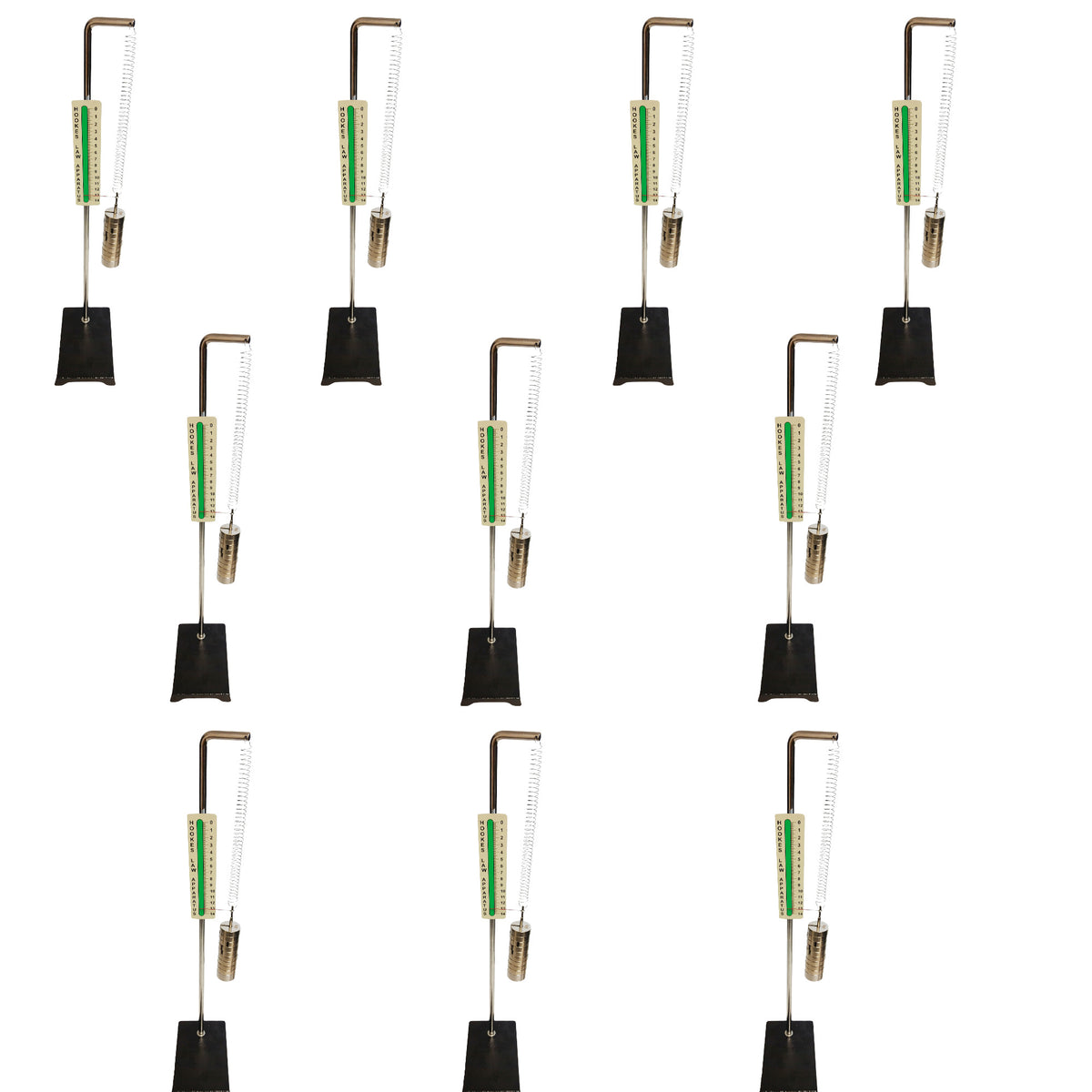 Hooke's Law Apparatus, Pack of 10