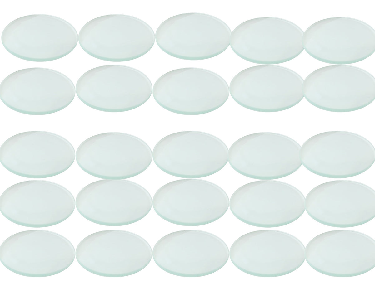Lens, Double-Convex, Glass, 50 mm Diameter, 10 cm Focal Length, Pack of 20