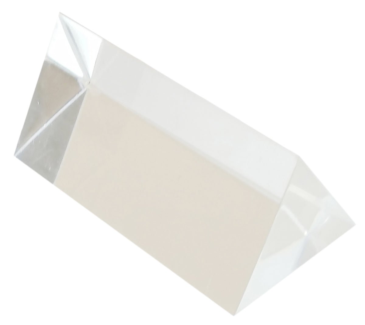 Prism, Acrylic, Equilateral, 75 mm Length, 25 mm Face, Pack of 10