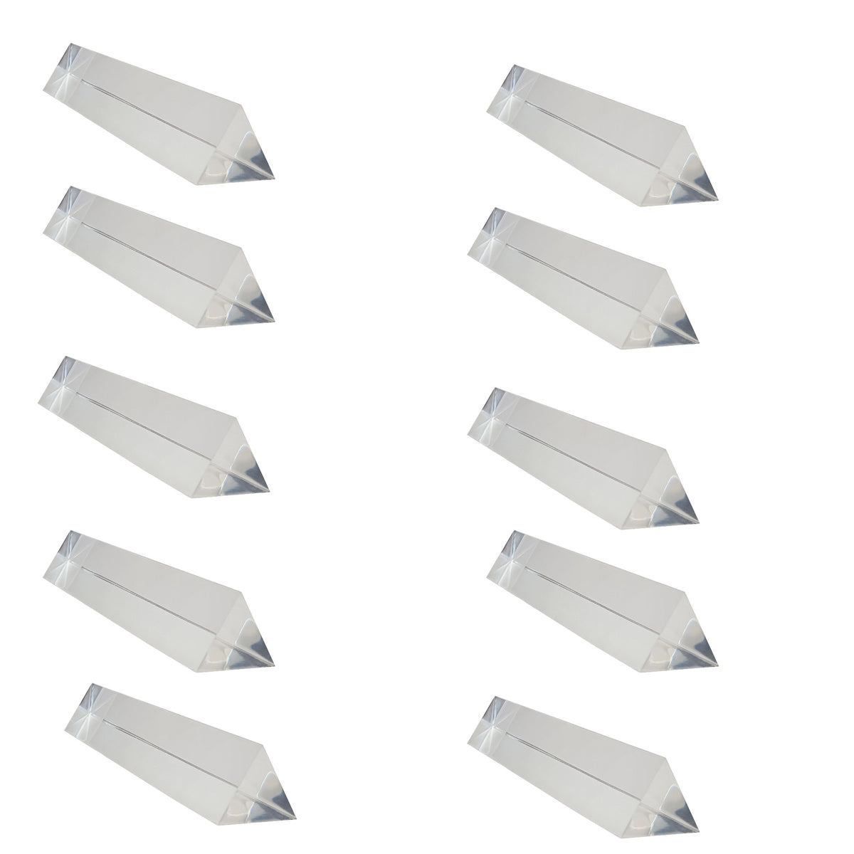 Prism, Acrylic, Equilateral, 150 mm Length, 25 mm Face, Pack of 10