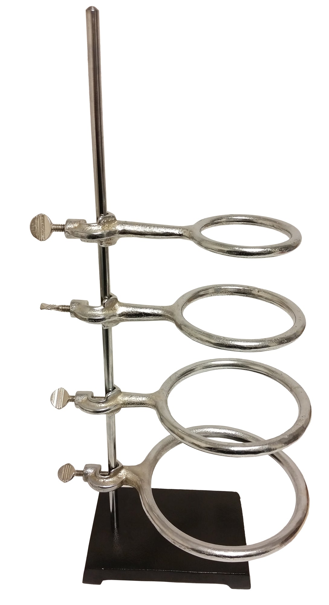 Stand Support Stamped Steel 6x9 with four rings, sizes 3,4, 5, 6 inches.
