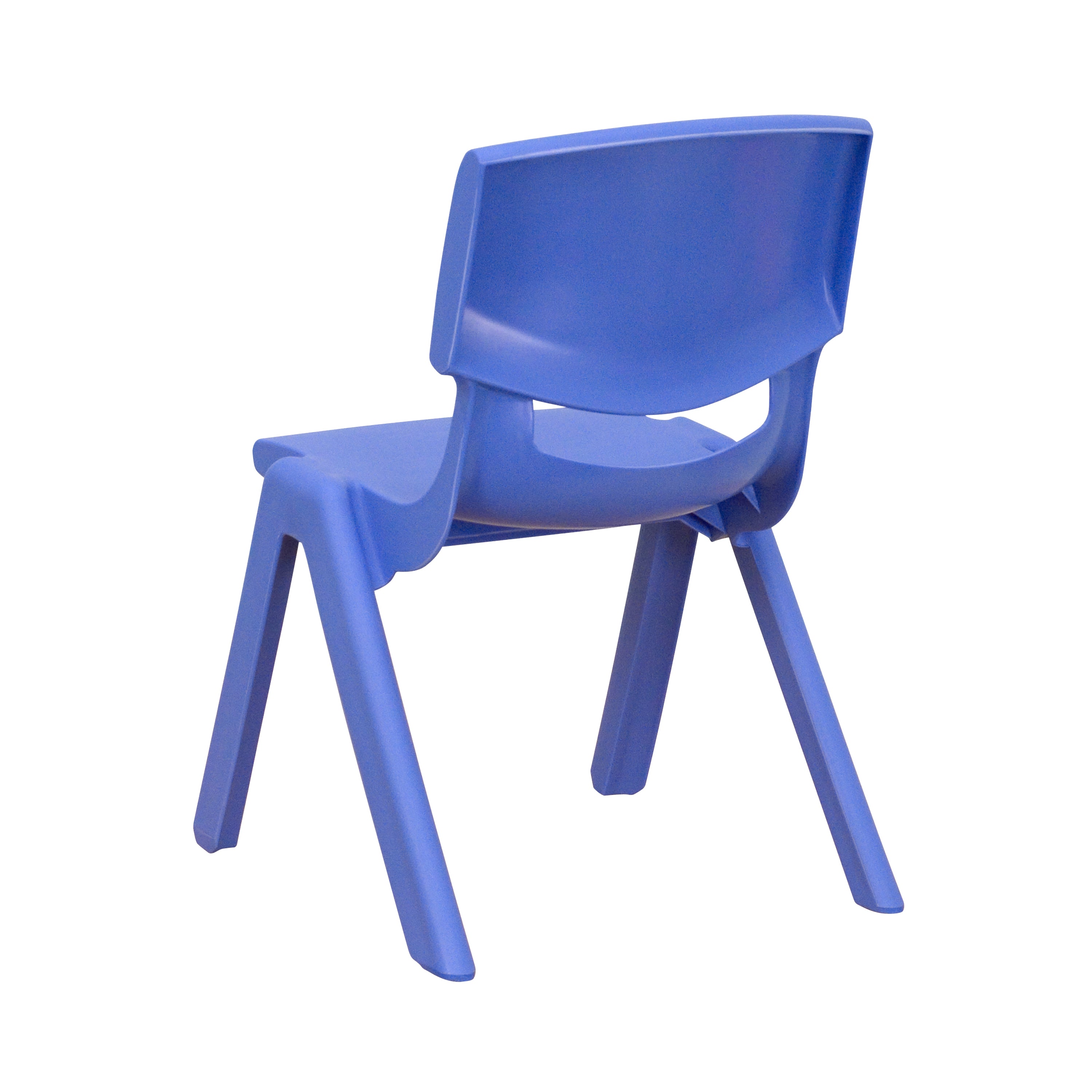 Whitney 4 Pack Blue Plastic Stackable School Chair with 10.5'' Seat Height