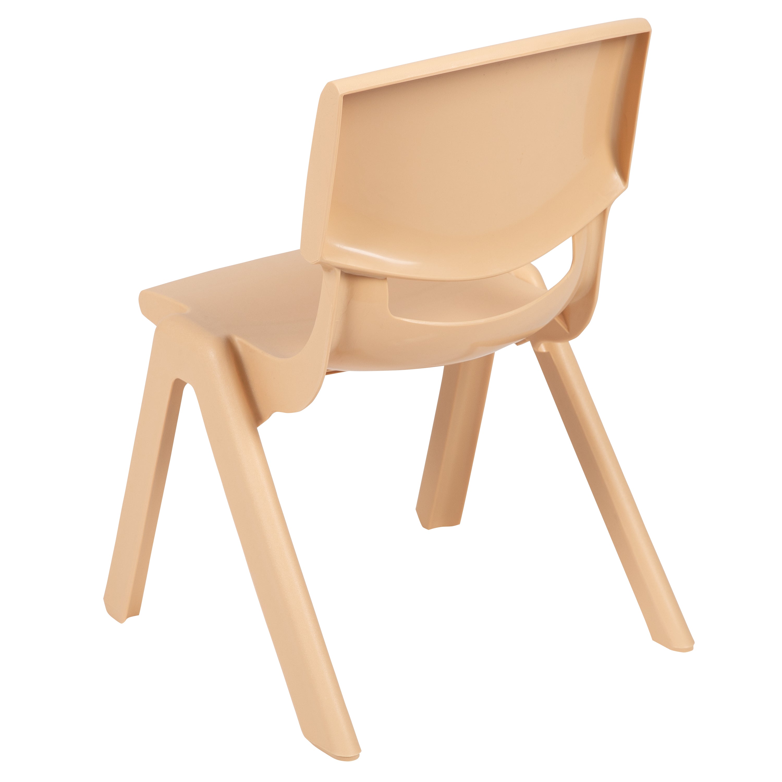 Whitney 4 Pack Plastic Stackable School Chairs with 10.5" Seat Height, Assorted Colors