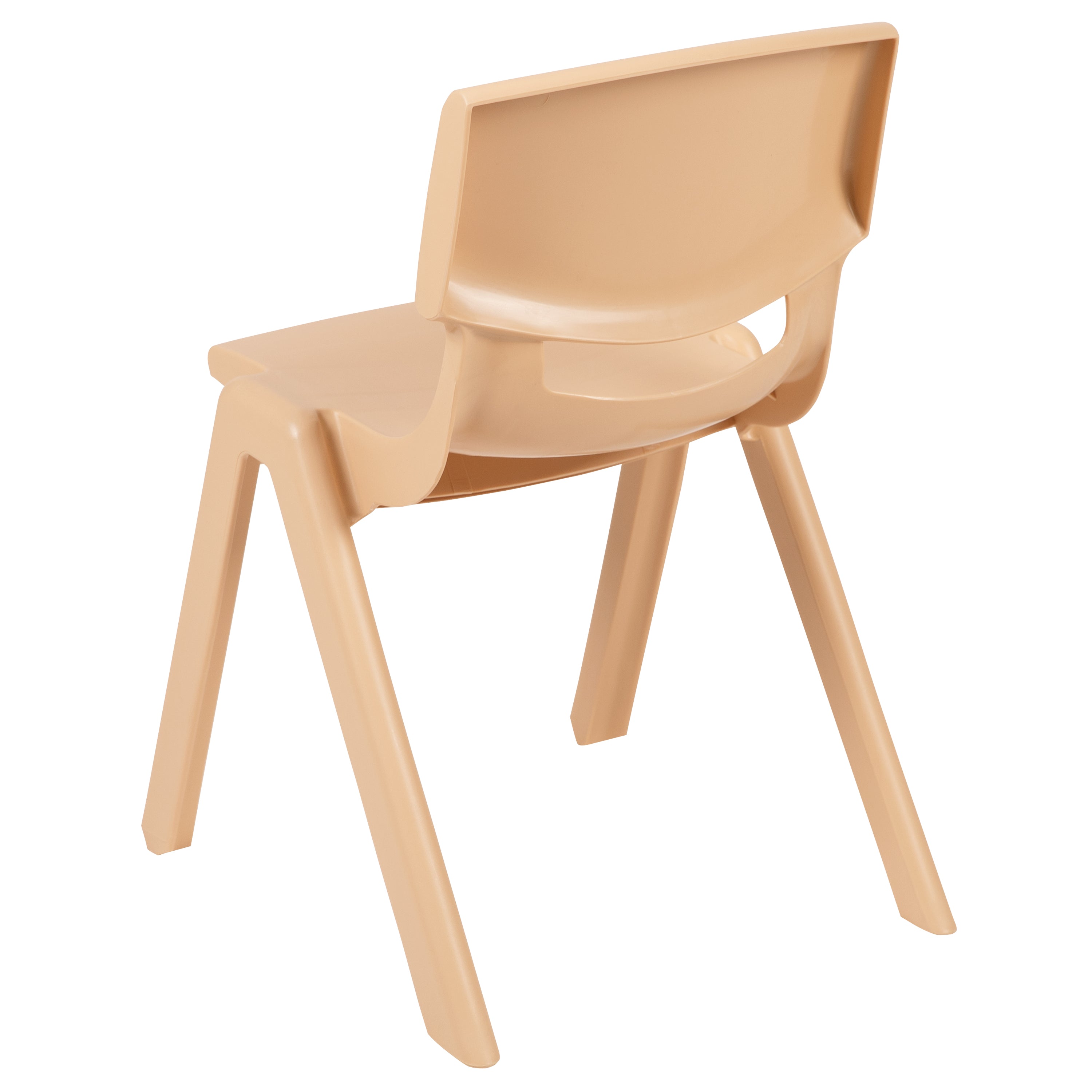 Whitney 4 Pack Plastic Stackable School Chairs with 13.25" Seat Height, Assorted Colors