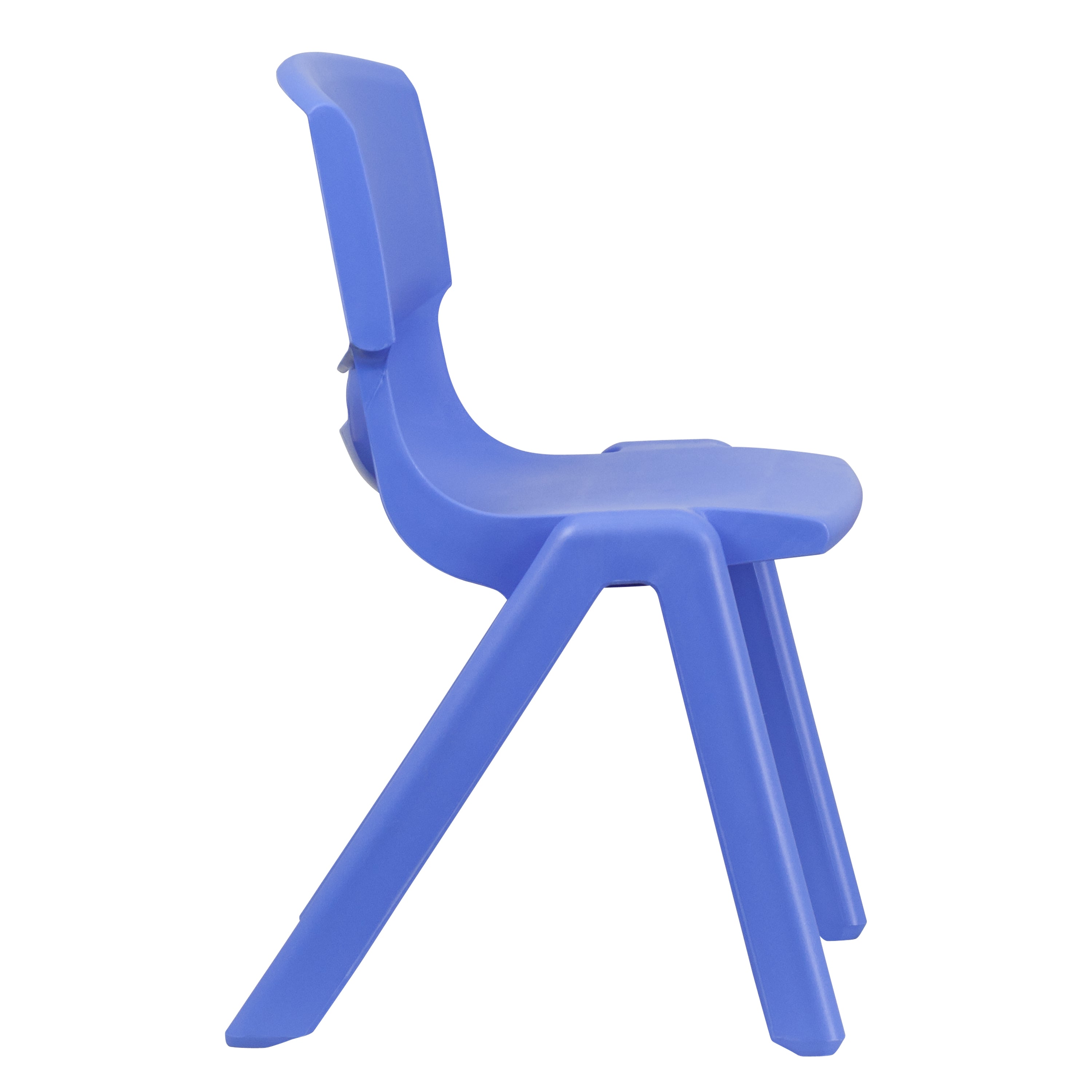 Whitney 4 Pack Blue Plastic Stackable School Chair with 15.5'' Seat Height