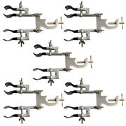 Clamp, Burette, Double, Cast-Metal, Plastisol Tips, Pack of 5