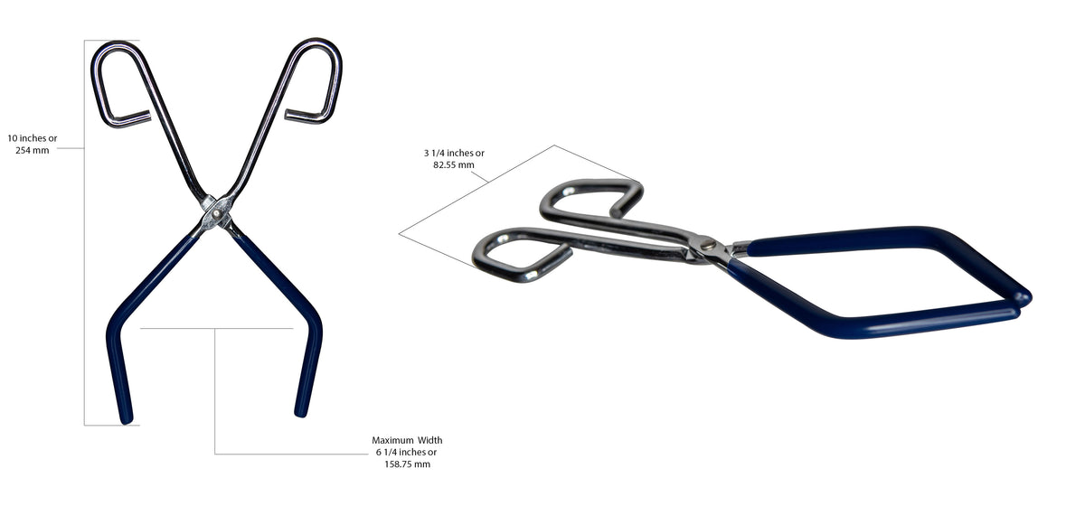Beaker Tongs with Coated Jaws, 9.5", Case of 100