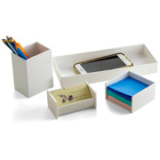 4PC Desk Set, White