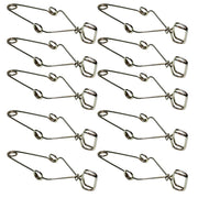 Clamp, Test Tube, 5.5", Nickel-Plated Steel, Finger Grips, Pack of 10