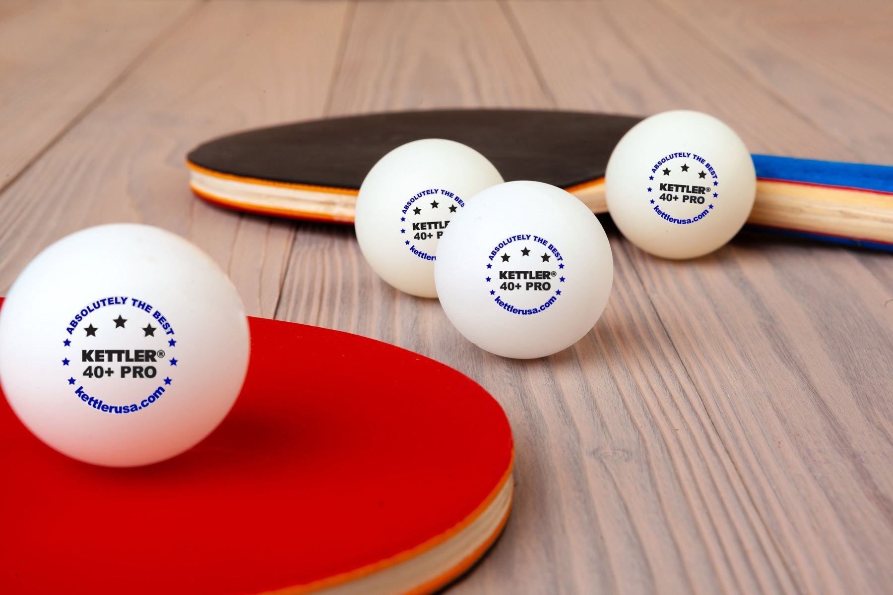 Kettler® White 3-Star Table Tennis Balls, 6-Pack