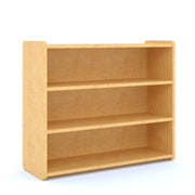 School Age Shelf Storage, Assembled, Maple/Maple, 16"H x 40"W x 34"D