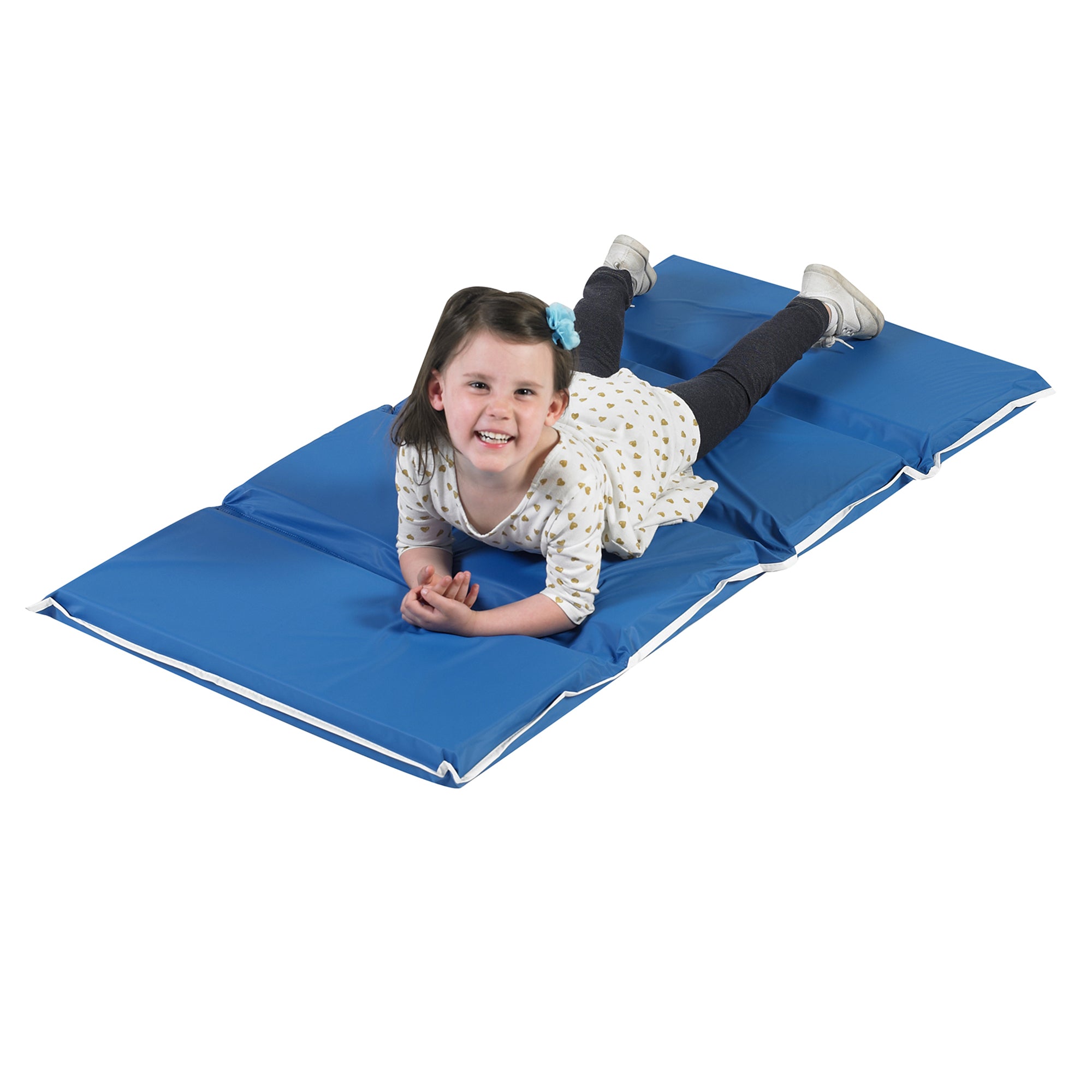 2" Tough Duty Folding Rest Mat - Set of 5 - Blue