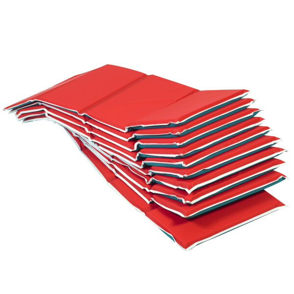 Pillow Rest Mat - Set of 10 - Red/Green