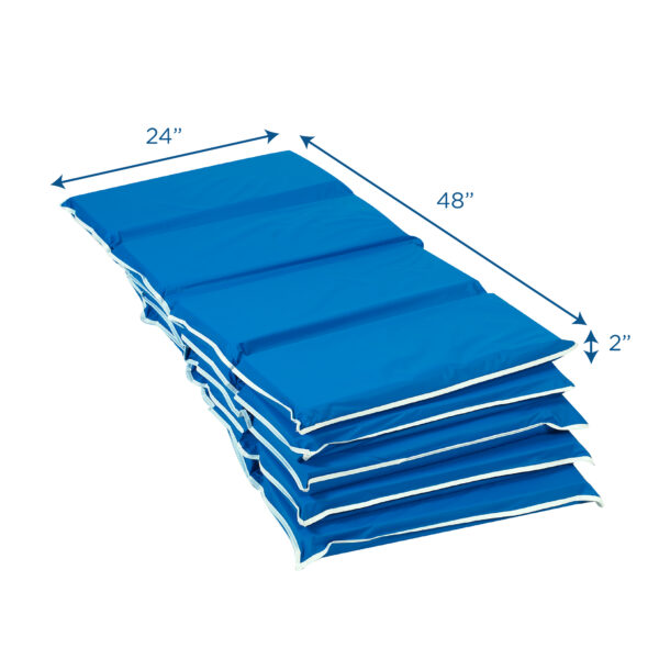 2" Tough Duty Folding Rest Mat - Blue