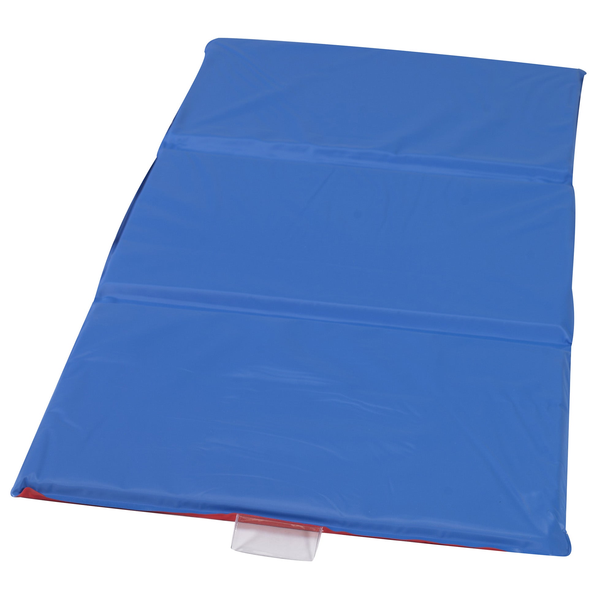 1" Infection Control 3 Section Folding Rest Mat - Set of 10 - Red/Blue