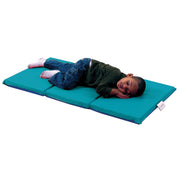 2" Infection Control 3 Section Folding Rest Mat - Set of 5 - Teal/Blue