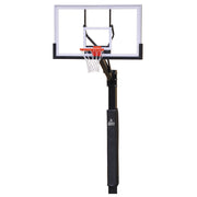 Basketball System - The Church Yard - (4 in. Sq. Pole with 40 in.  in.Play Safe in. Area) - 48 in. Acrylic Backboard, Flex Goal, and Edge/Protector Padding