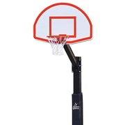 Basketball System - The Church Yard - (4 in. Sq. Pole with 40 in.  in.Play Safe in. Area) - 54 in. Aluminum Fan Backboard, Flex Goal