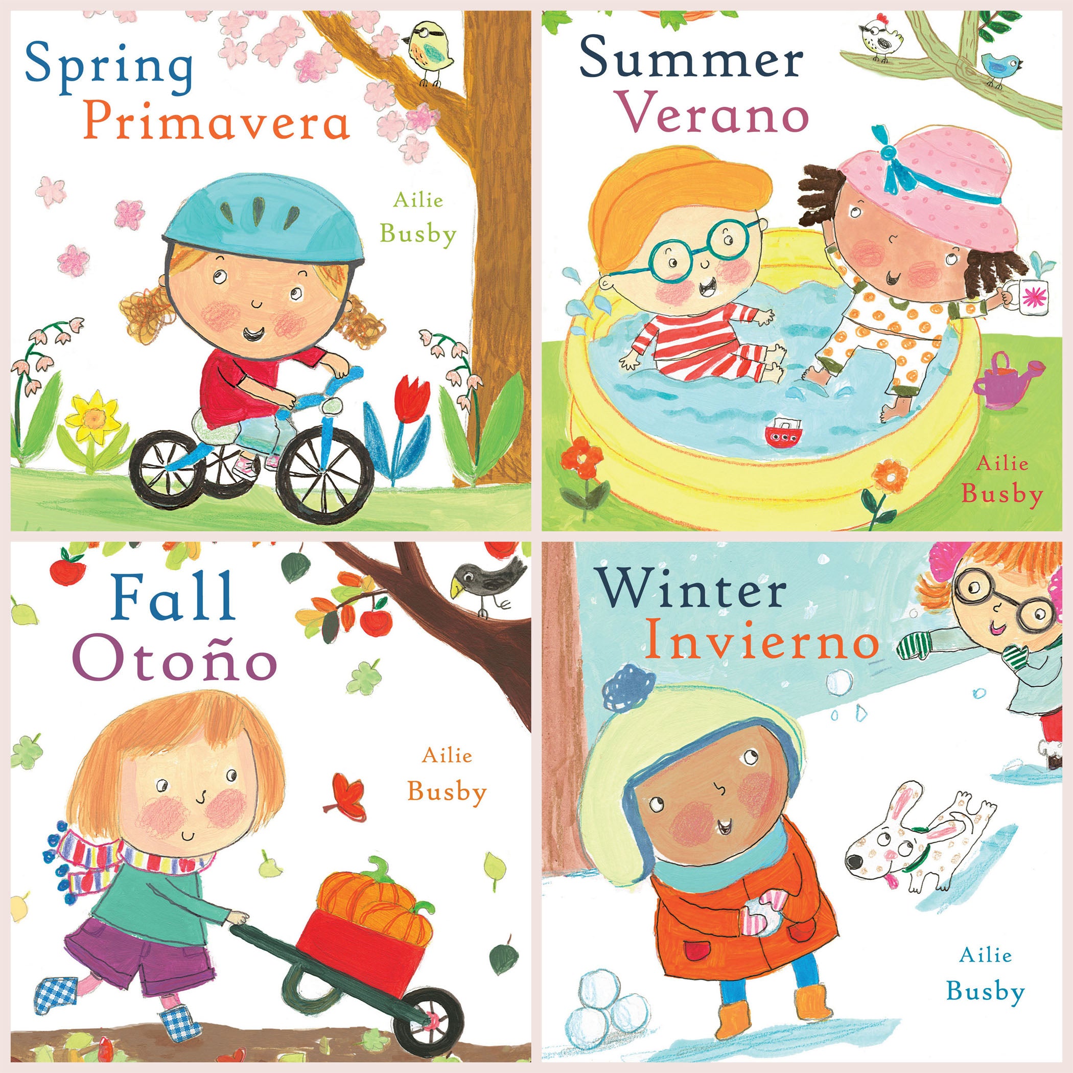 Seasons/Estaciones Bilingual English/Spanish Books, Set of 4