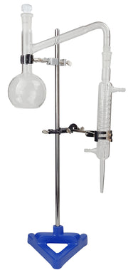 Distilling Kit 500ml ground joints borosilicate glass pieces and hardware.  Complete kit.