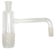 Distilling Arm with 60/50 joint at the bottom to fit a Biomass Flask and 24/40 on the side to fit a condenser.