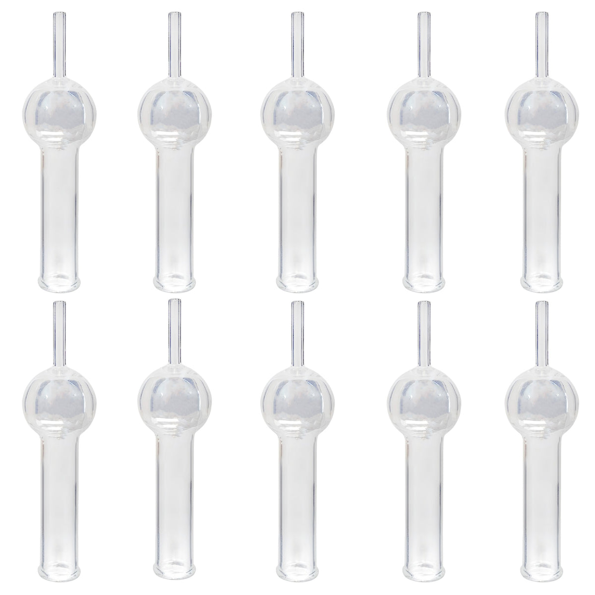 Drying Tube, Straight, Borosilicate Glass, 100mm, Pack of 10
