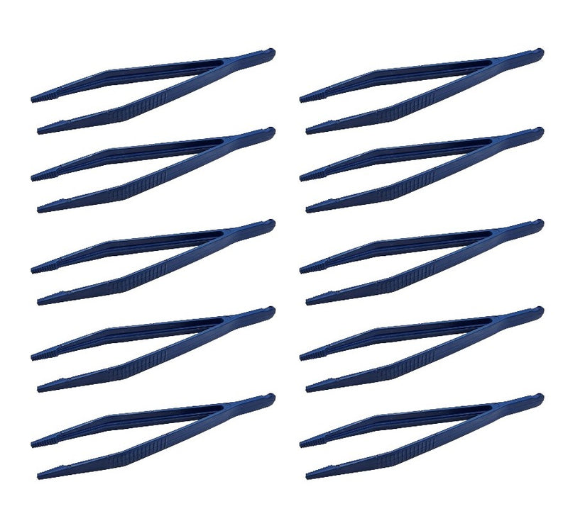 Forceps, Plastic, Blunt Tip, 153mm, Pack of 10