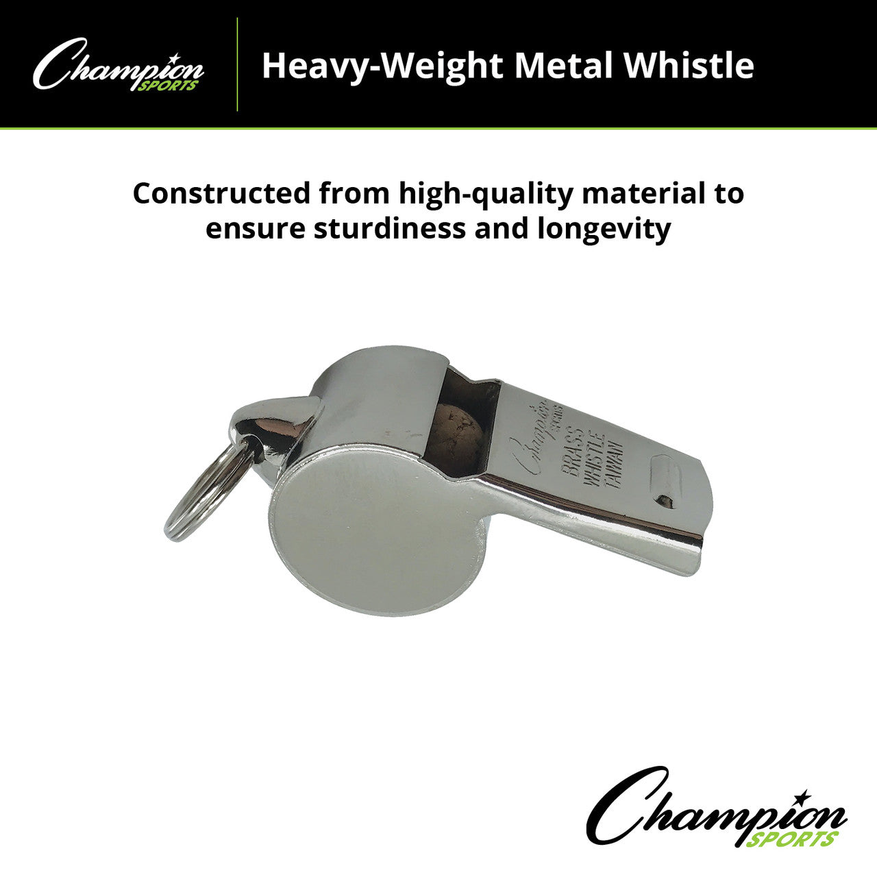 Heavy Weight Metal Whistle
