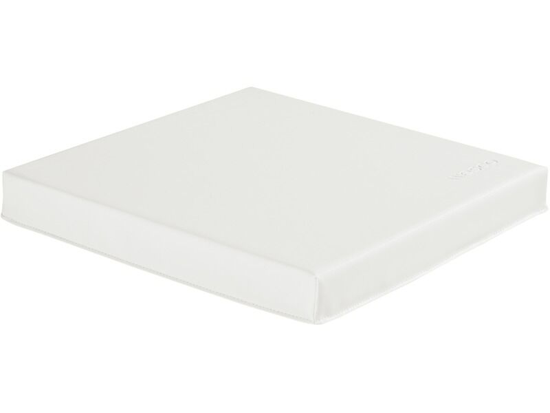 Square Pouffe Basic - White, 2.4"H