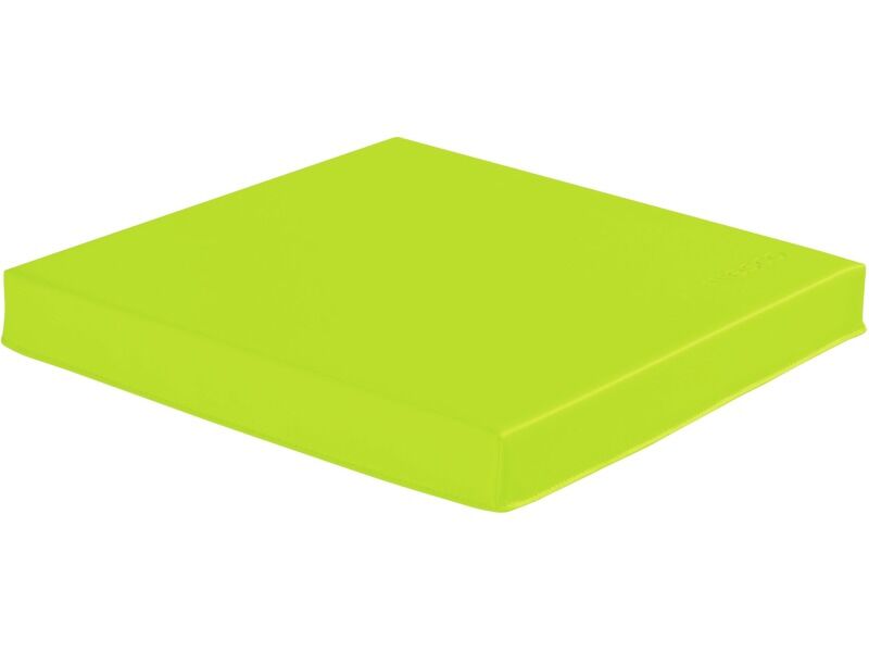 Square Pouffe Basic - Light Green, 2.4"H