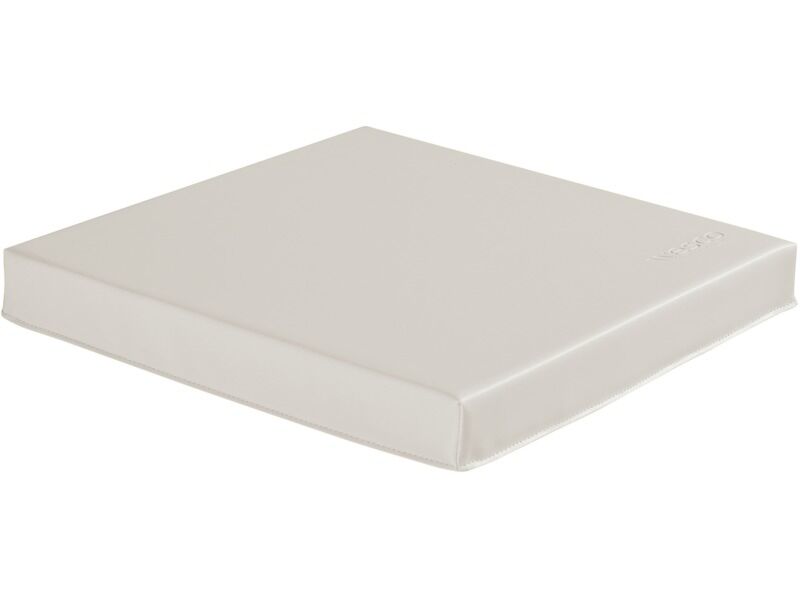 Square Pouffe Basic - Ivory, 2.4"H