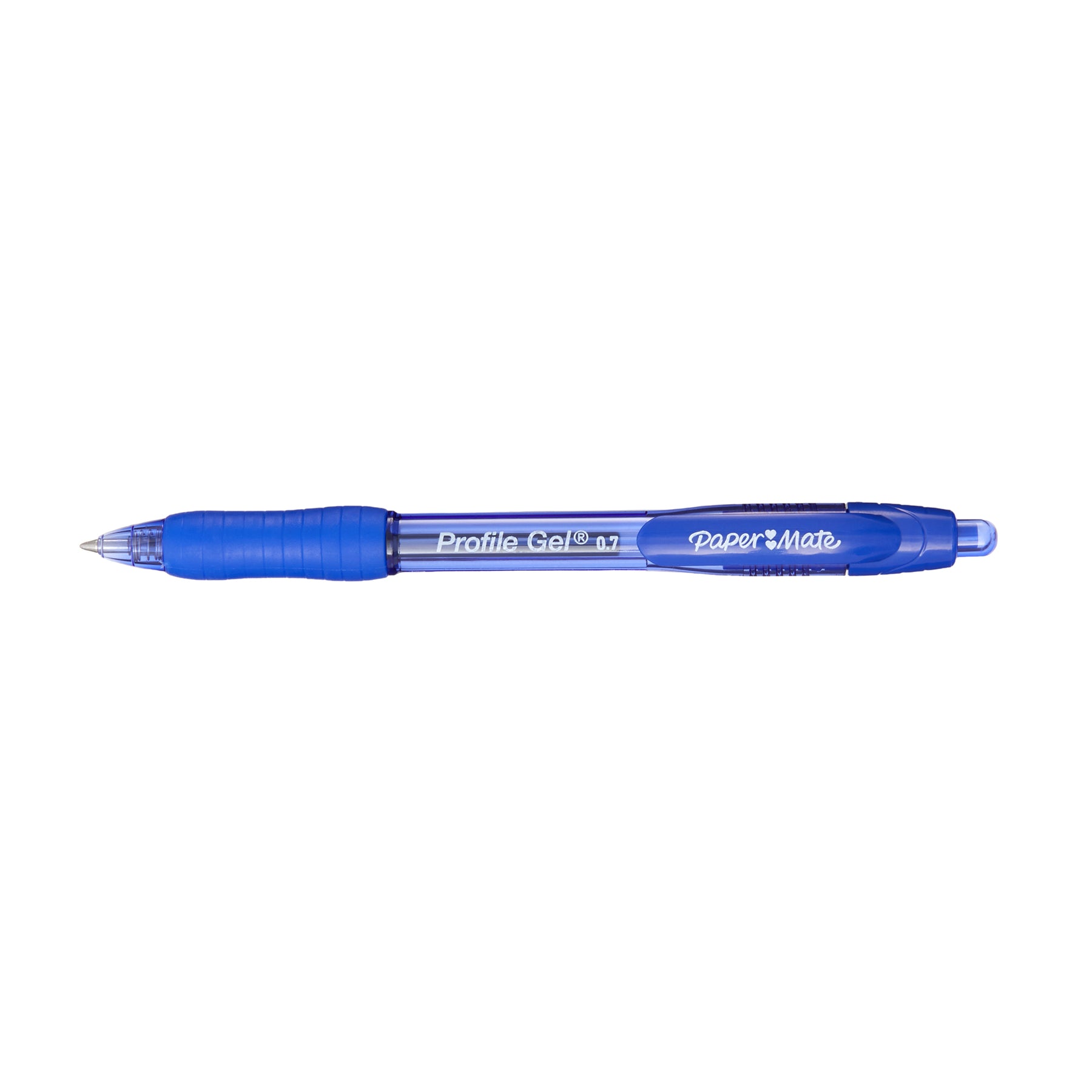 Gel Pen, Profile Retractable Pen, 0.7mm, Blue, 12 Count