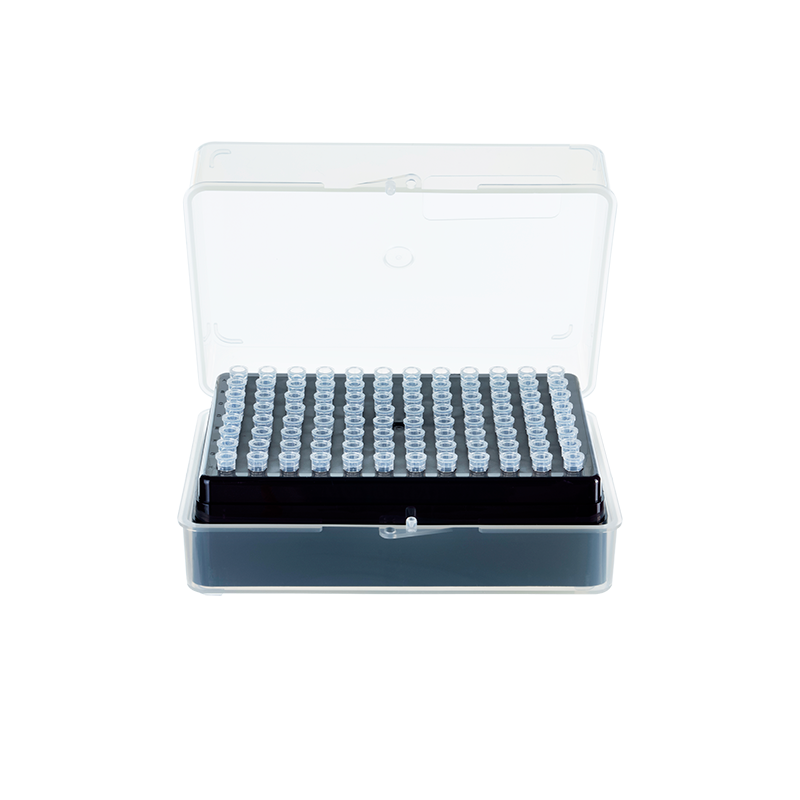 Universal Pipette Tips with Filter, 0.5-10 µL, Transparent - 96 tips per Rack/10 racks per Box/5 Boxes per Case