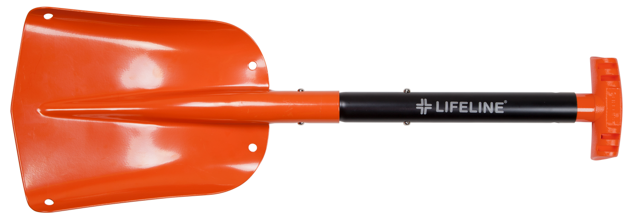 Aluminum Utility Shovel - Orange/Black
