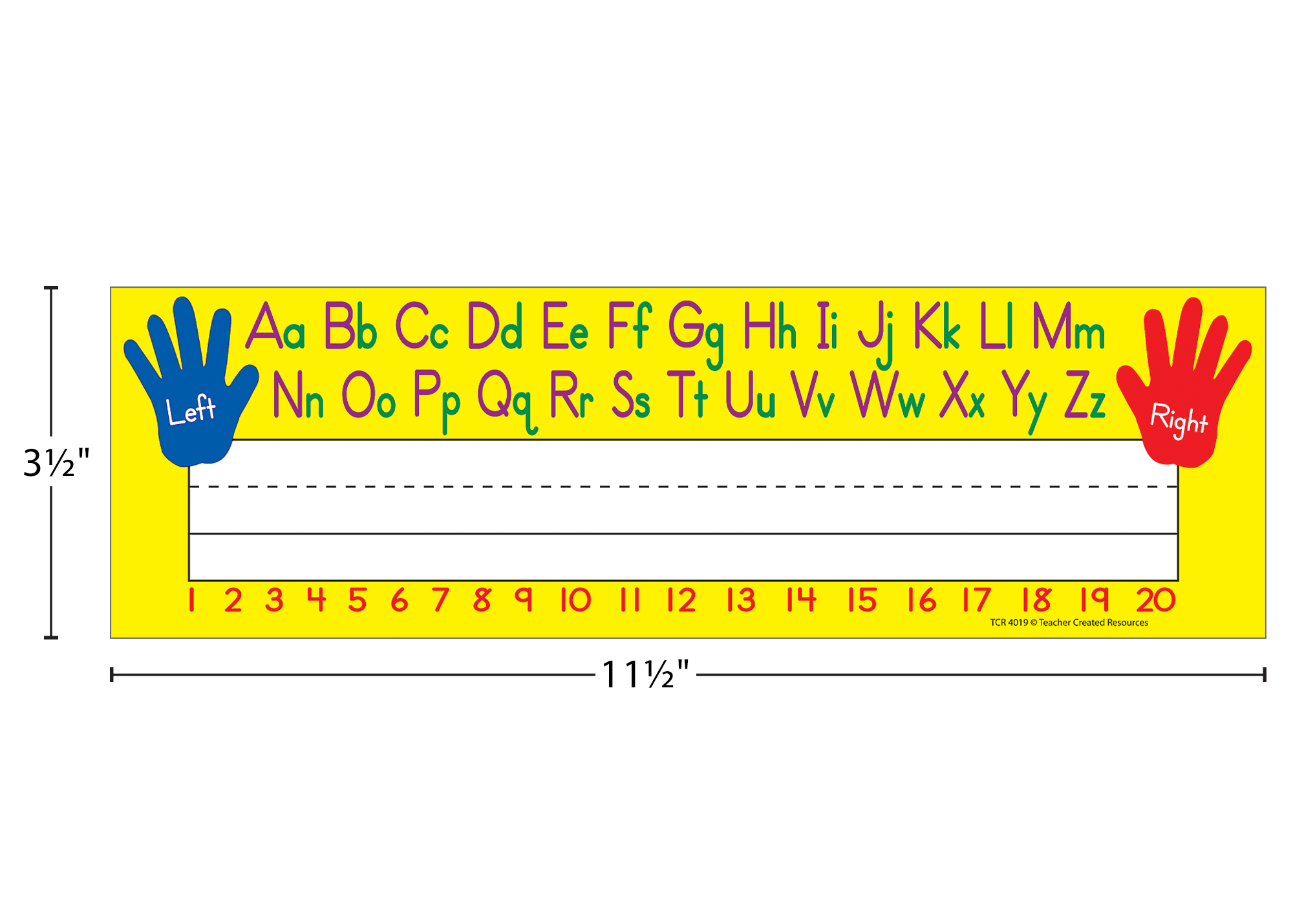 Left/Right Alphabet Flat Name Plates