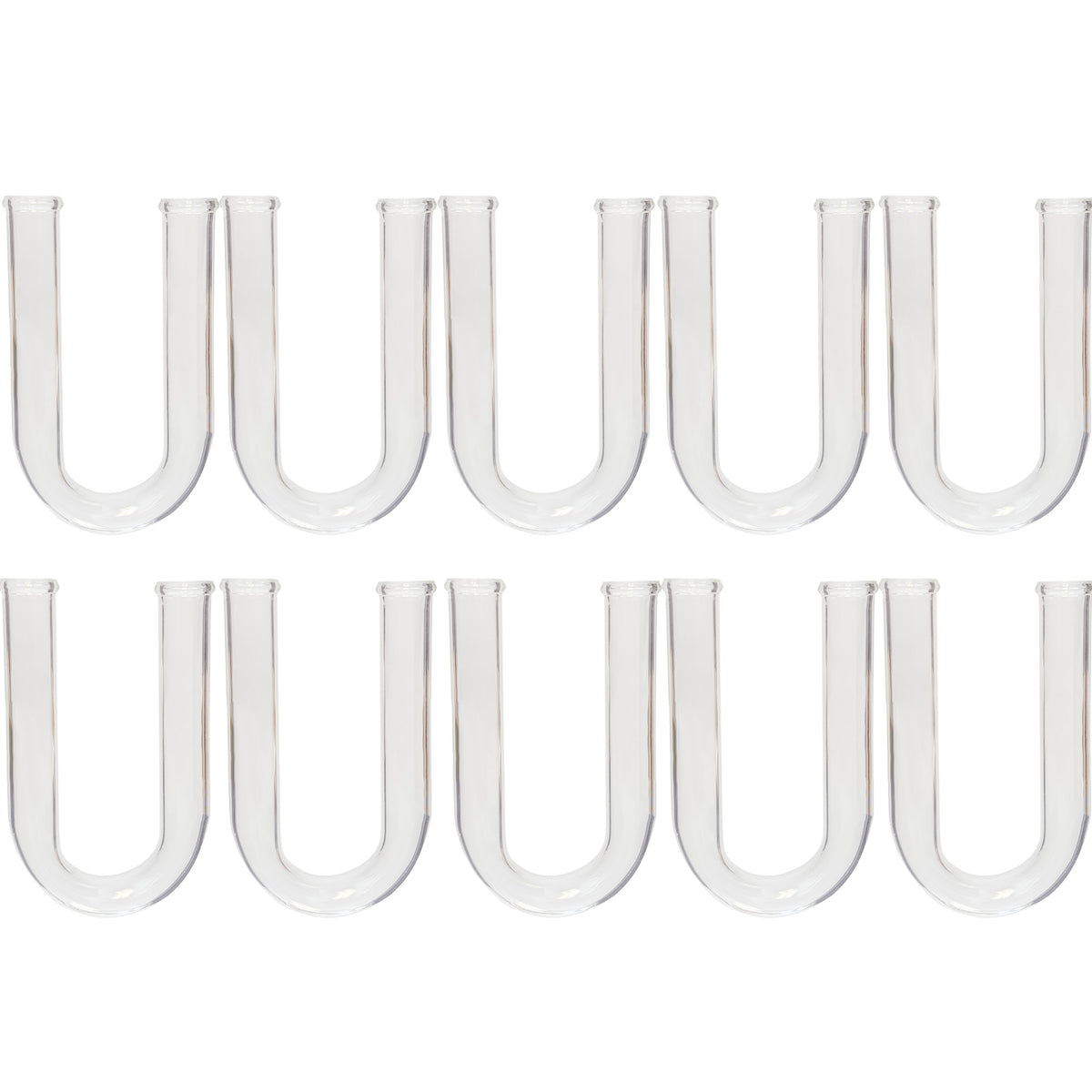 Drying Tube, U-Shaped, Borosilicate Glass, 100mm, Pack of 10