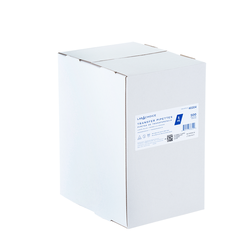 Transfer Pipettes, Non-Sterile, 5 mL - 500 pcs per Box/10 Boxes per Case