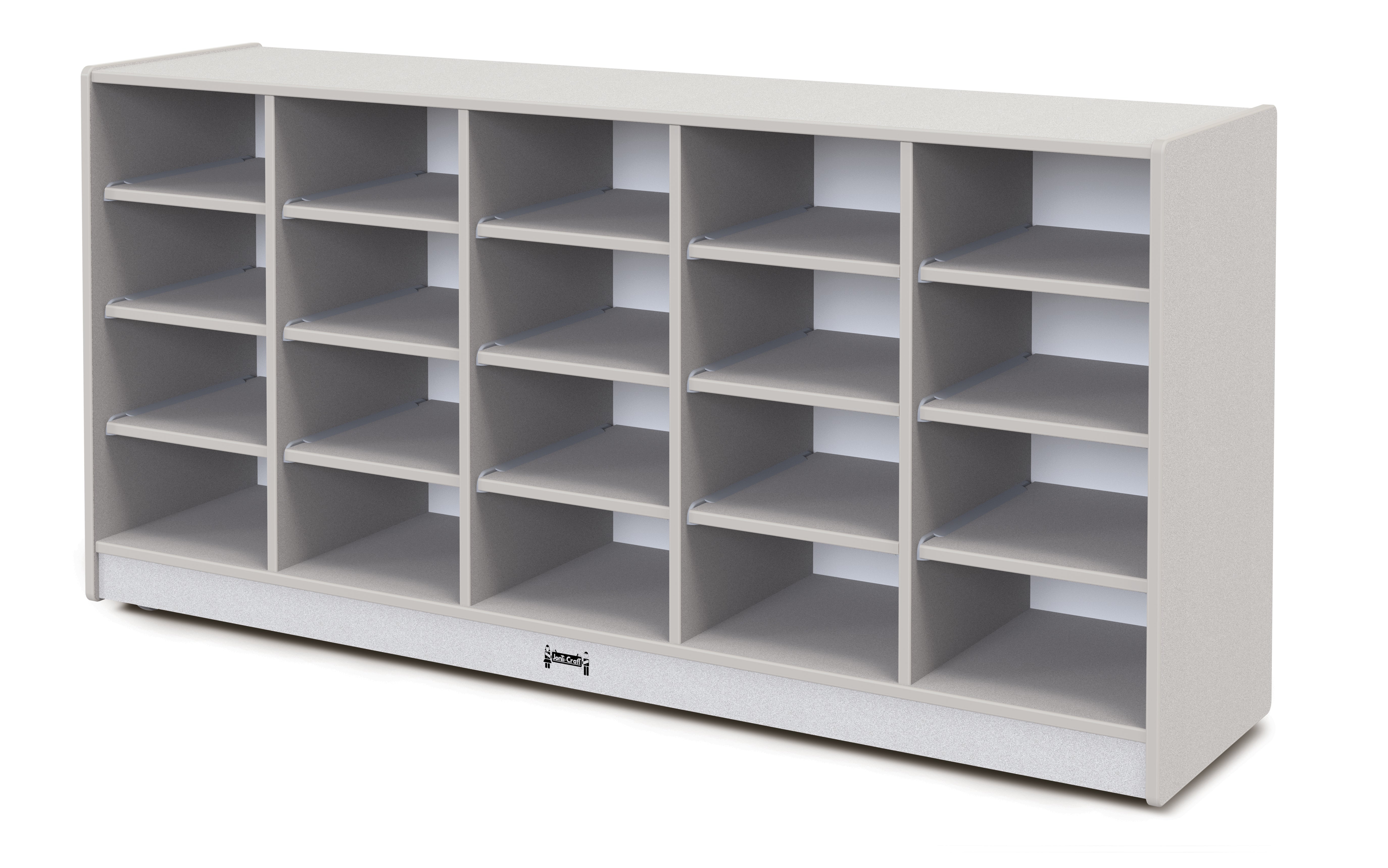 Rainbow Accents® 20 Tub Mobile Storage - without Tubs - Gray