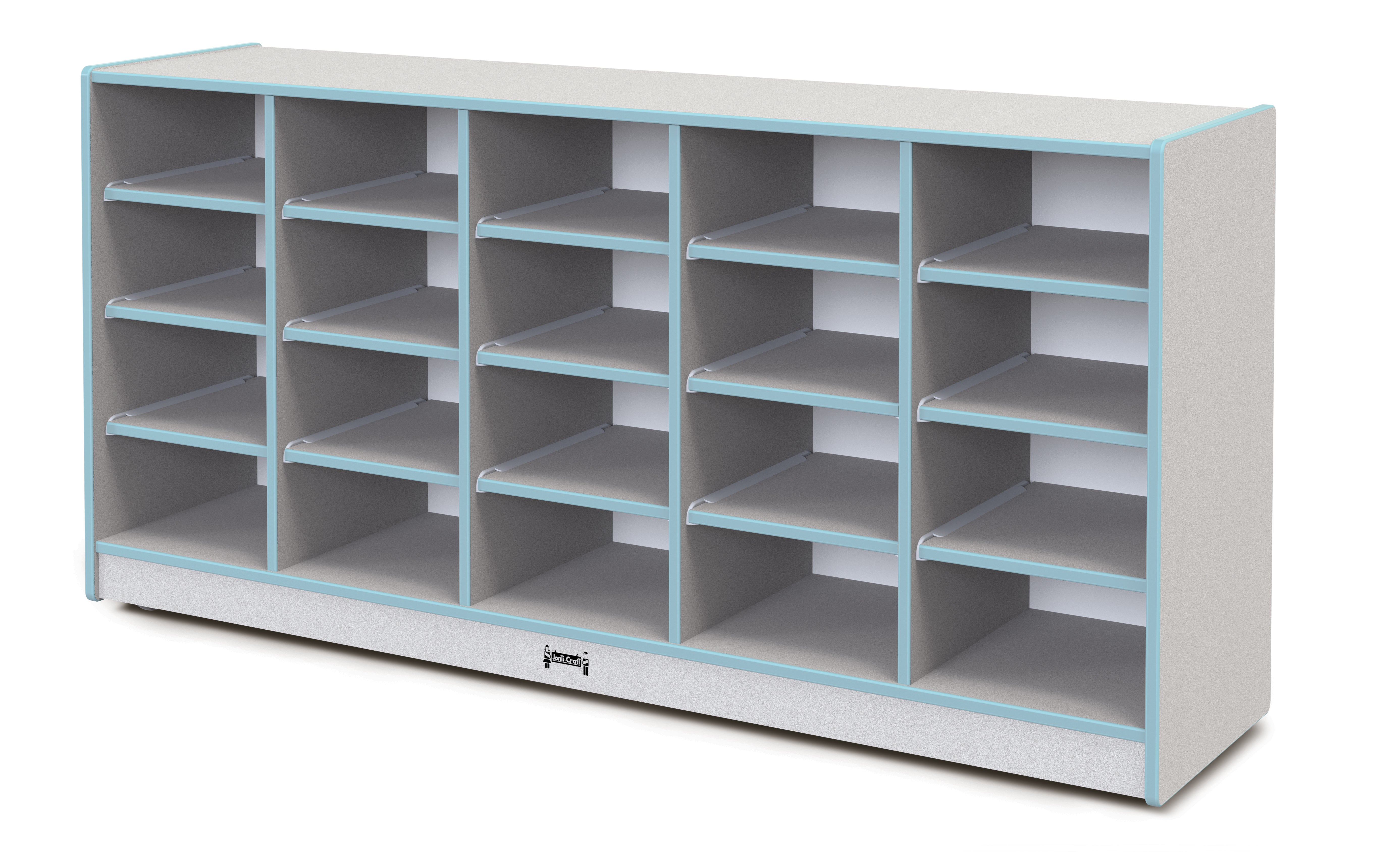 Rainbow Accents® 20 Tub Mobile Storage - with Tubs - Coastal Blue