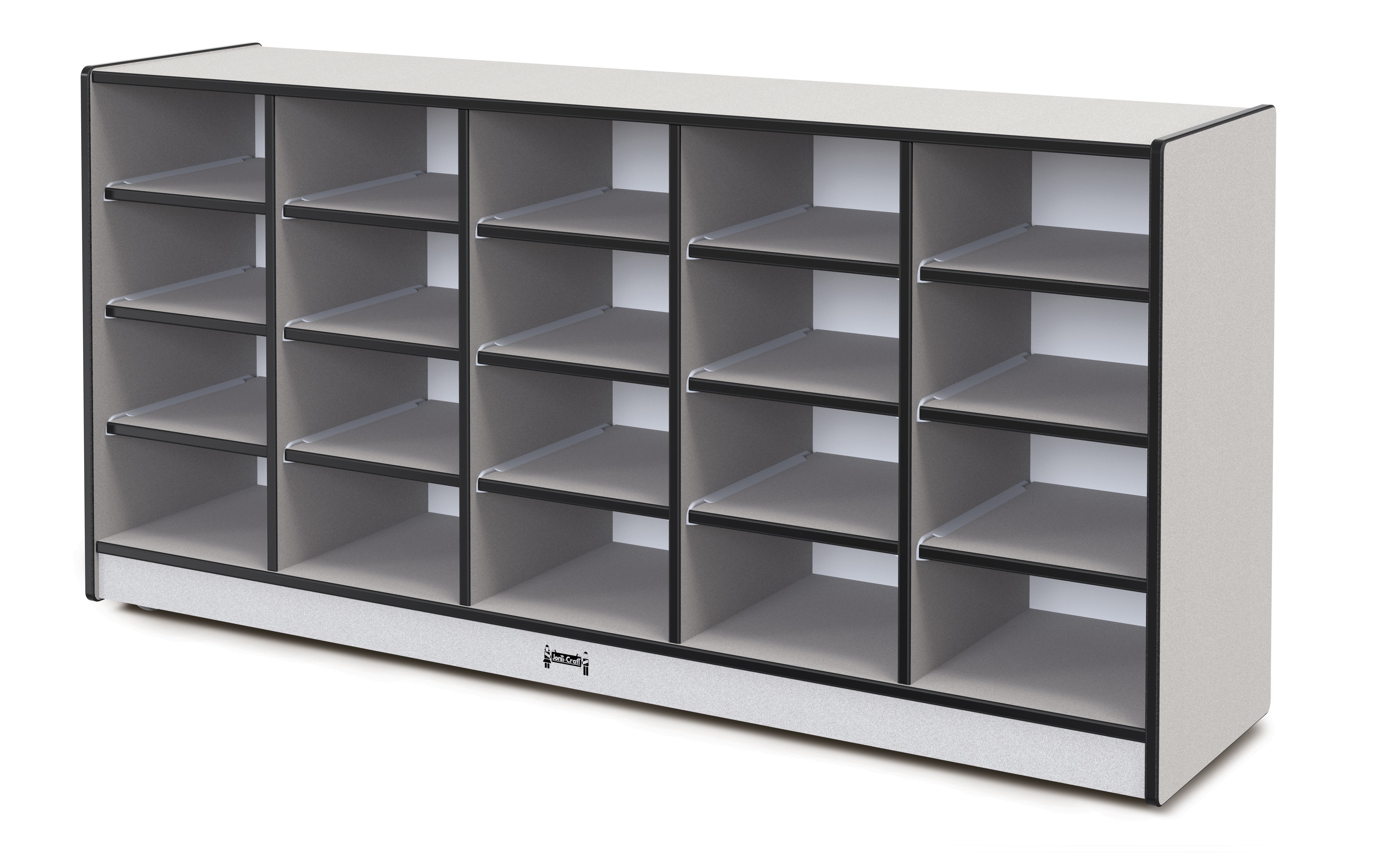Rainbow Accents® 20 Tub Mobile Storage - with Tubs - Black