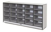 Rainbow Accents® 20 Tub Mobile Storage - without Tubs - Black