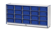 Rainbow Accents® 20 Tub Mobile Storage - with Tubs - Blue