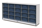 Rainbow Accents® 20 Tub Mobile Storage - with Tubs - Navy