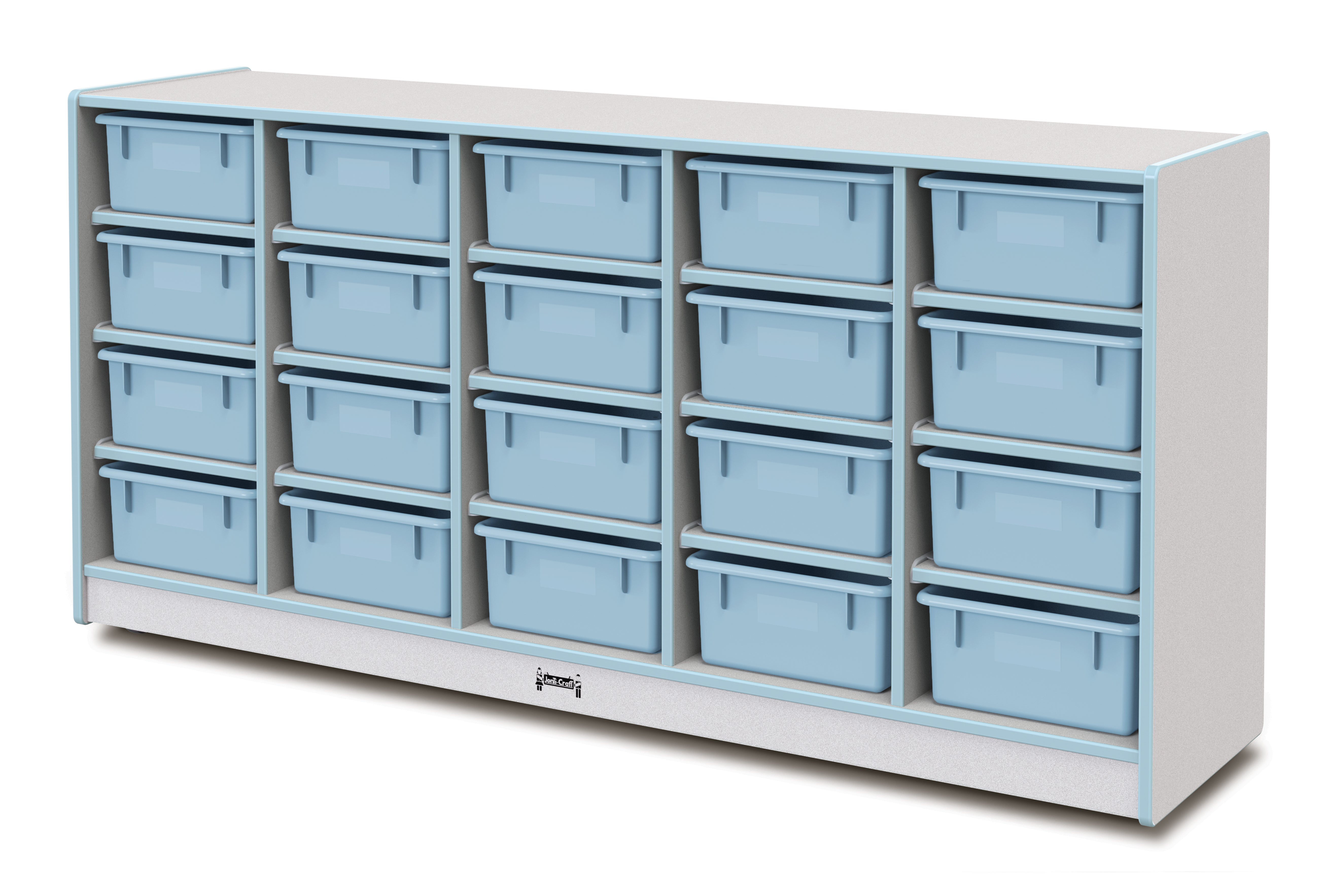 Rainbow Accents® 20 Tub Mobile Storage - without Tubs - Coastal Blue
