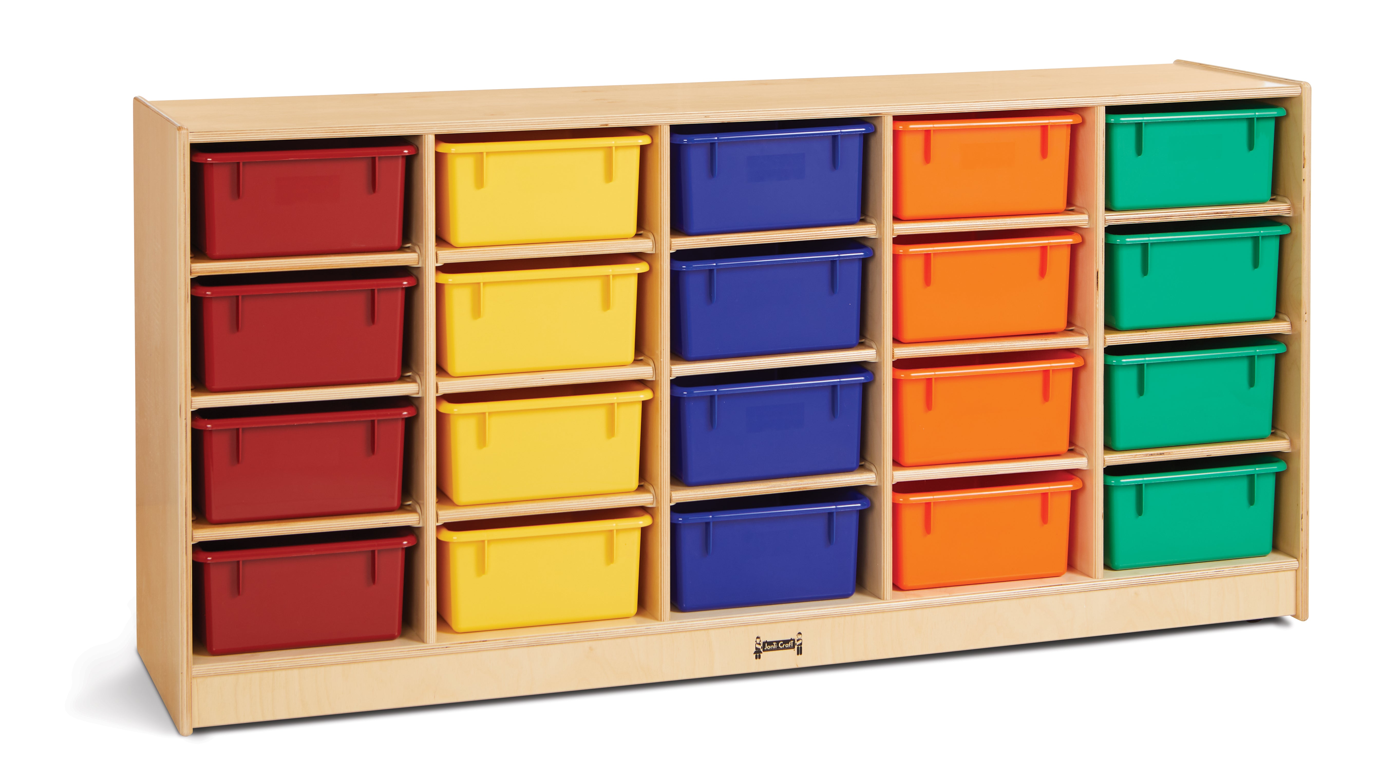Jonti-Craft® 20 Tub Mobile Storage - with Clear Tubs