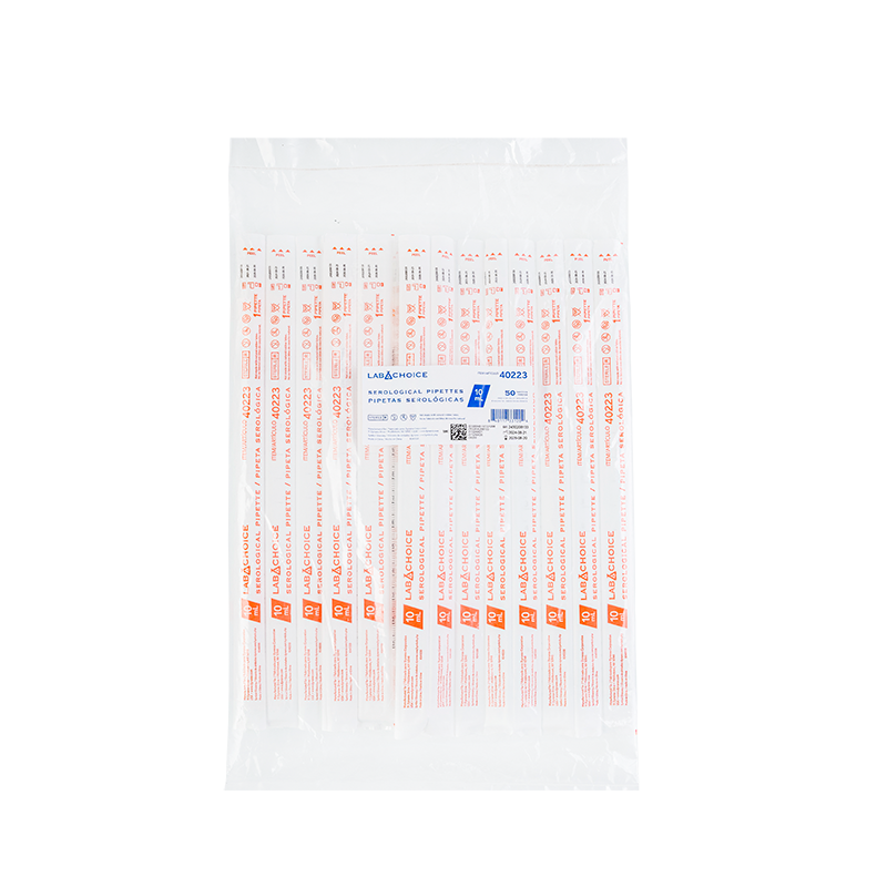 Serological Pipettes, Sterile, Individually Packed, 10 mL, Orange	 - 1 per pouch/100 pouches per Bag//4 Bags per Case