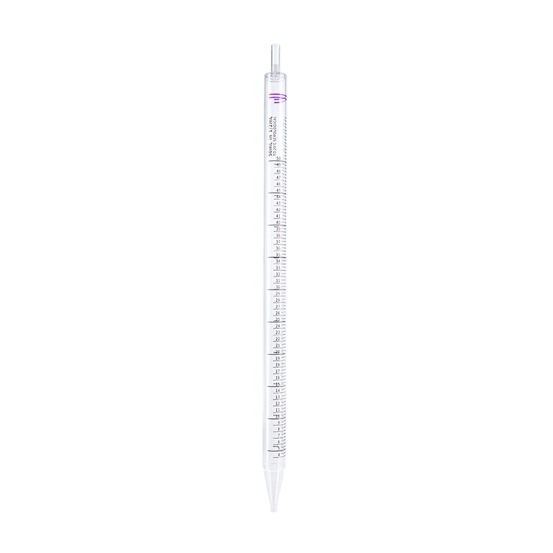 Serological Pipettes, Sterile, Individually Packed, 50 mL, Purple - 1 per pouch/100 pouches per Bag//4 Bags per Case