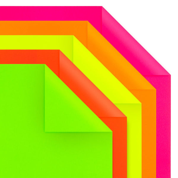 Fluorescent Poster Board - 11"x14", 2 sided, 25/pack - RED